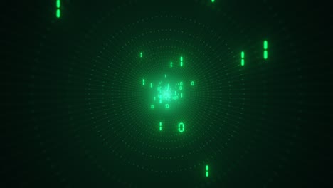 information flow futuristic matrix transfer digital code numbers big data tunnel 3d rendering