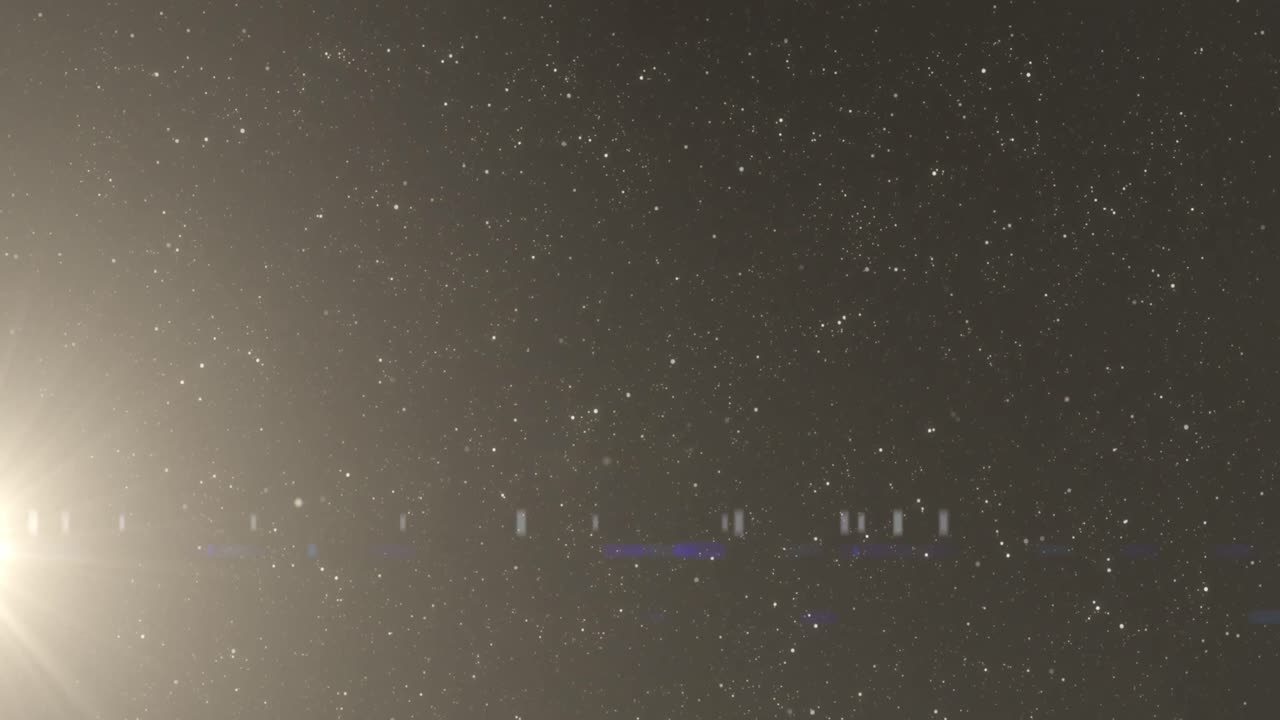 검은 바탕 위의 밝은 반점의 애니메이션