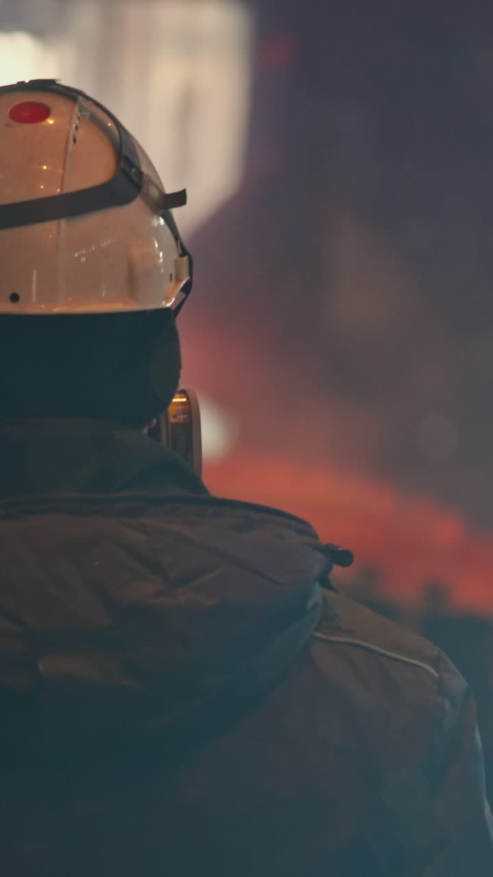 bombero en una escena