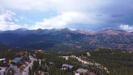 drone view of breckenridge, colorado