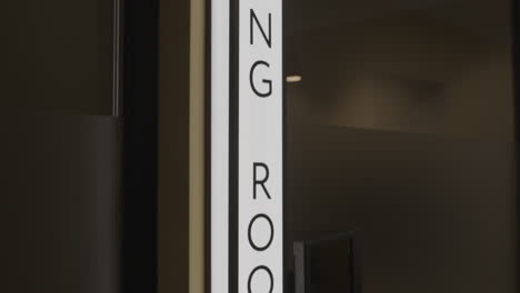 señal de la sala de reuniones