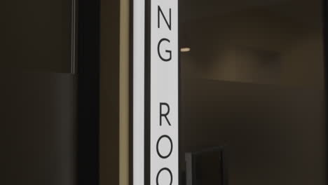 meeting room sign