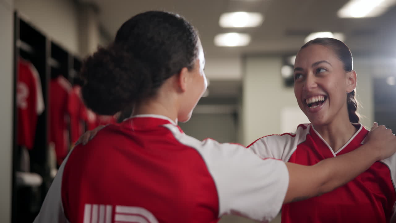 Celebrating Victory in the Locker Room