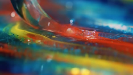 abstractos remolinos de pintura de colores