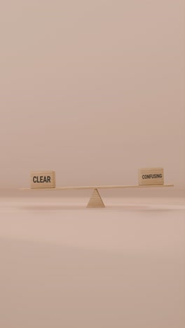 video vertical de equilibrio claro y confuso en el columpio