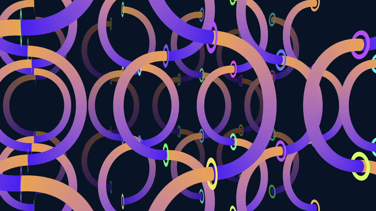 검은색 배경에 있는 원 모양의 나선형 패턴