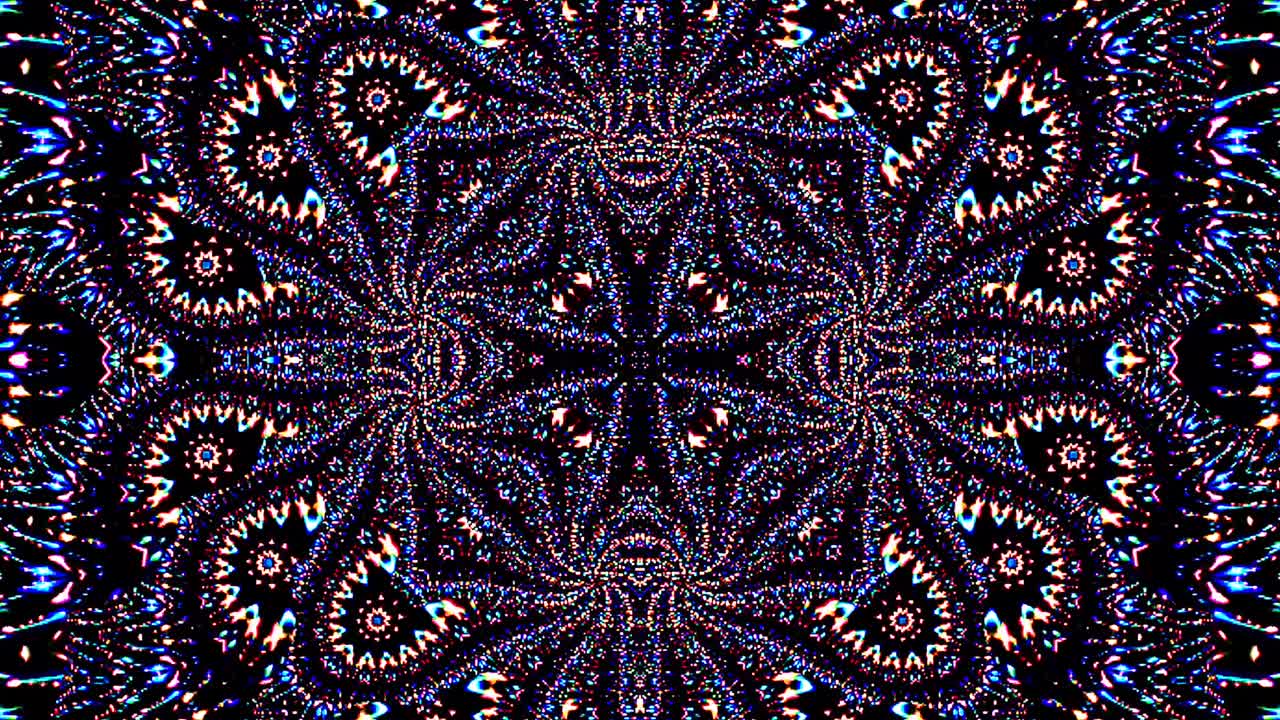Bright abstract light governing full color, kaleidoscope