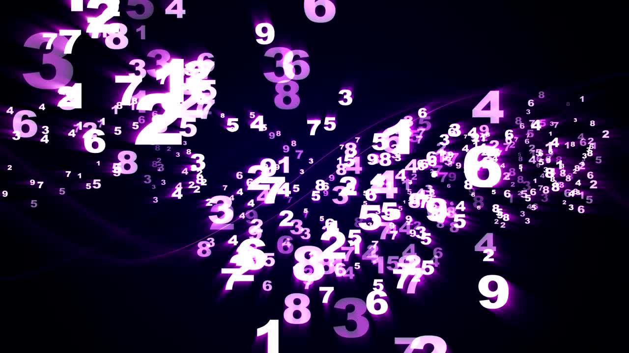 fondo números de código binario animación, representación, fondo, bucle