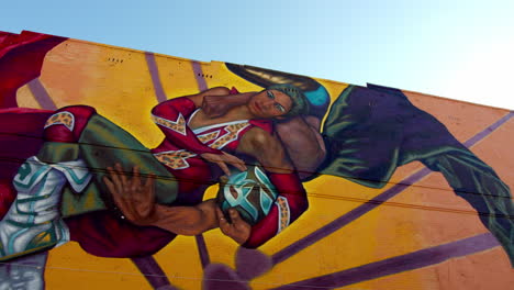 experimenta la magia del barrio de migrantes de el paso a través de este impresionante mural