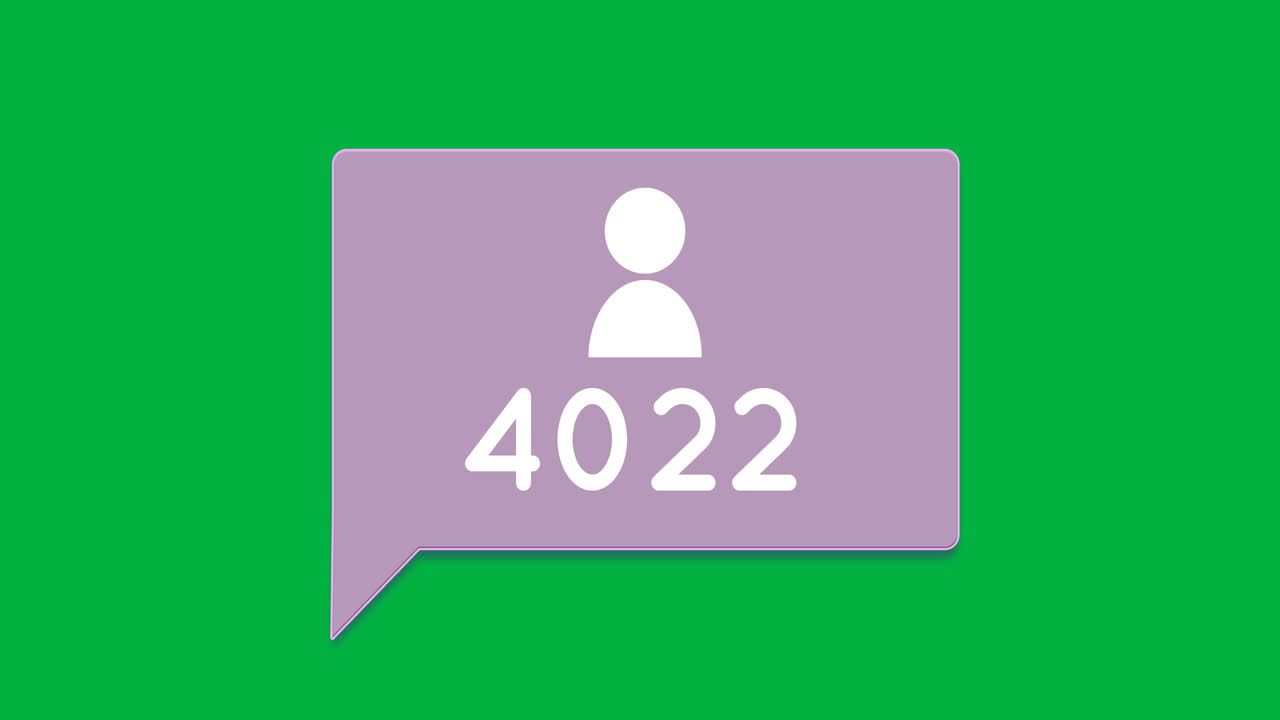 caja de chat púrpura con números 4k