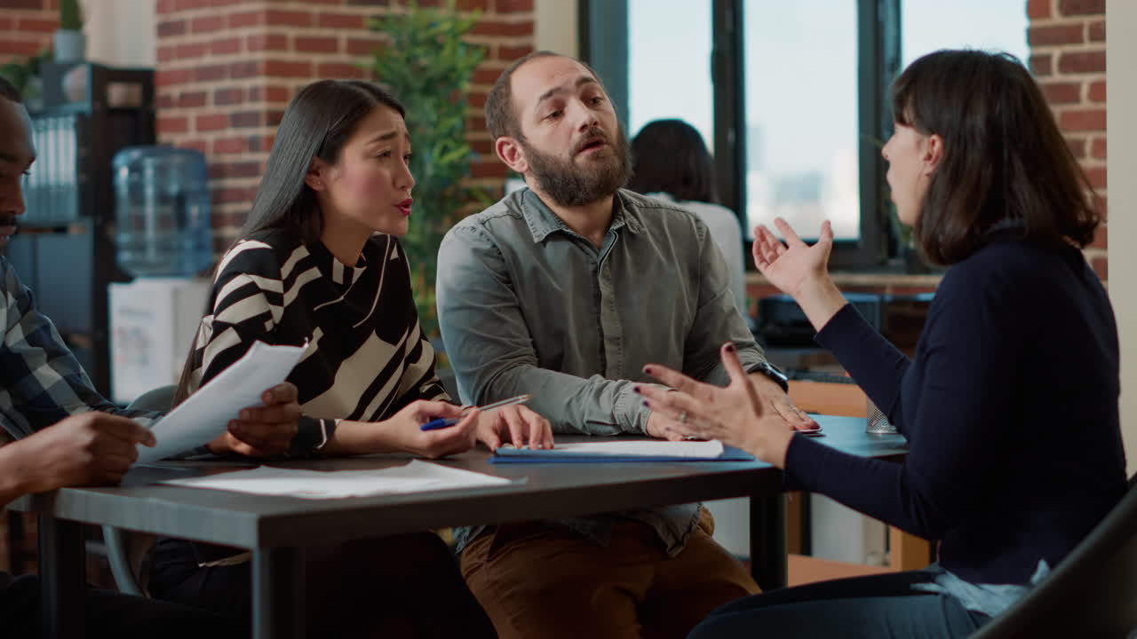 Angry woman being dismissed from human resources job