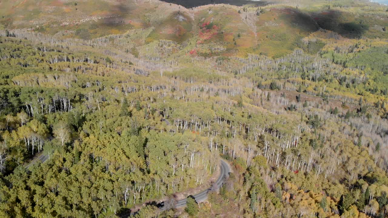Expansive view near Aspen Grove on the Alpine Loop in Utah.