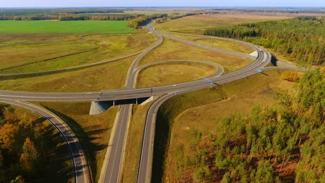 Aerial-highway.-Aerial-landscape-highway-junction.-Aerial-landscape-road