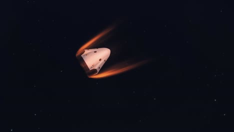 space capsule reentry in the atmosphere