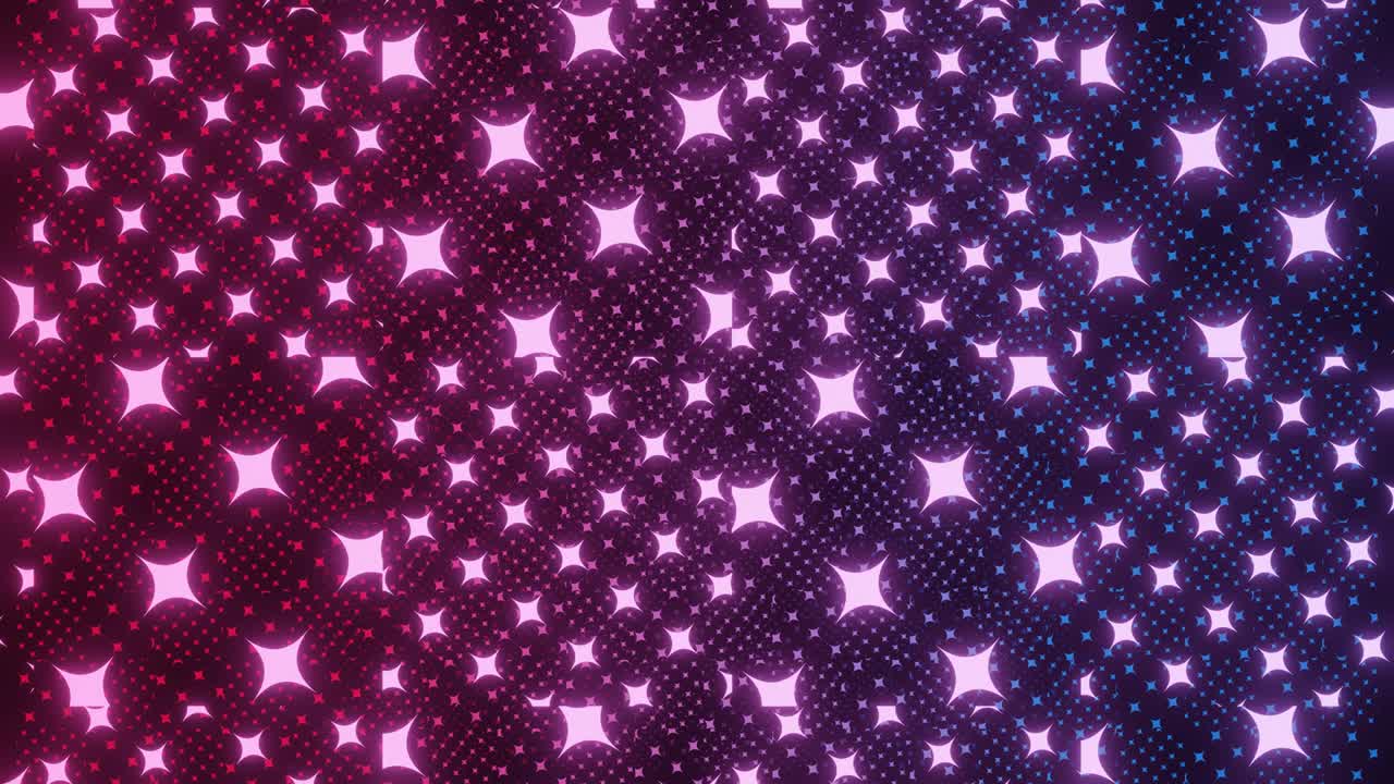 4K video animation of abstract dots and square pattern seamless loop with rotating effect. Abstract background for business presentation. 3d render.
