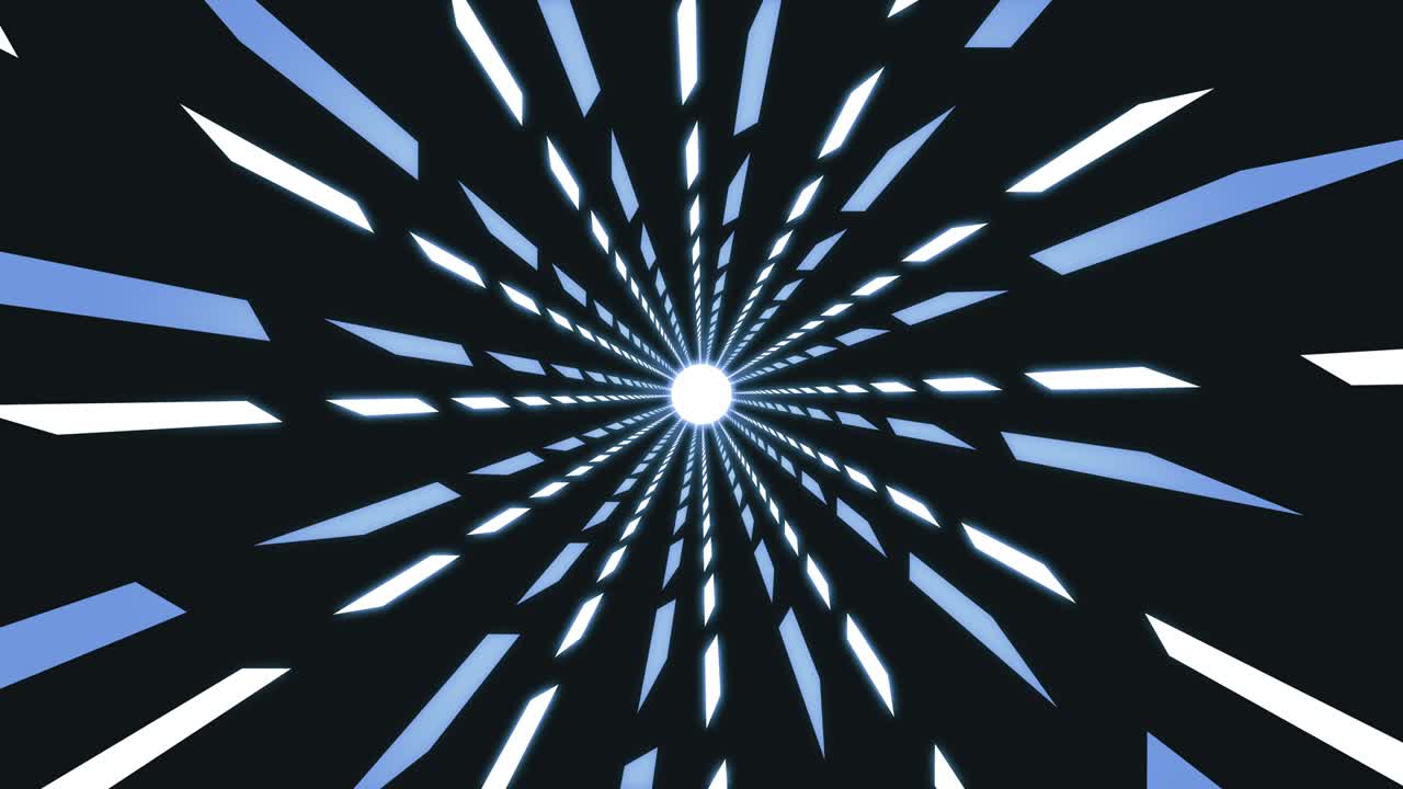 líneas abstractas forma animación azul digital minimalista túnel futurista fondo en bucle