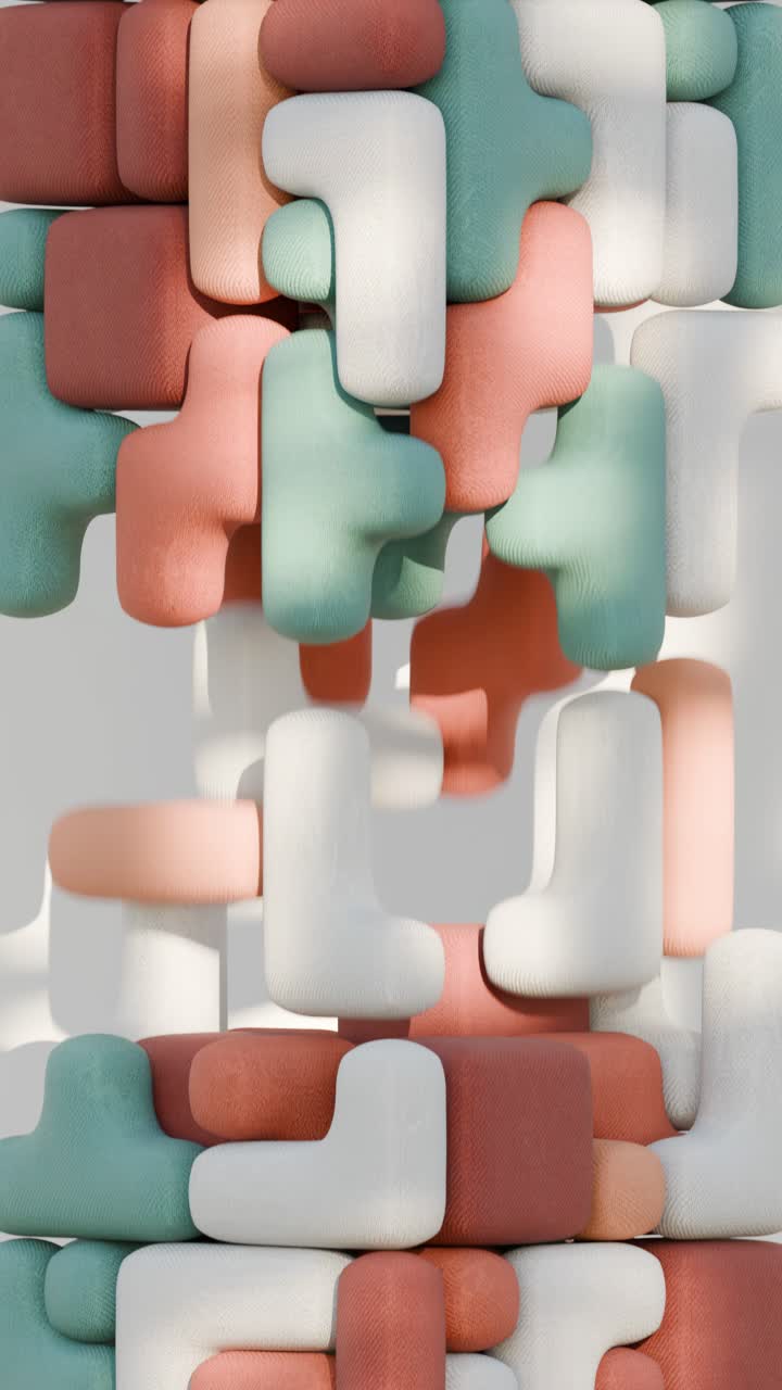 Abstract Geometric Pattern with Pastel Colors