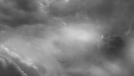 Lightning-thunderstorm-flash-in-the-gray-clouds