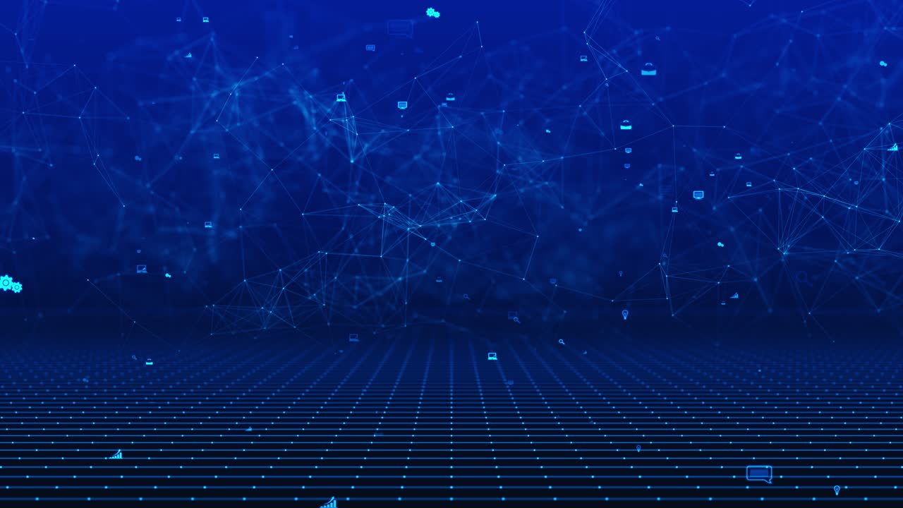 Sfondo astratto di big data, tecnologia futuristica, sfondo elegante per il settore tecnologico e aziendale