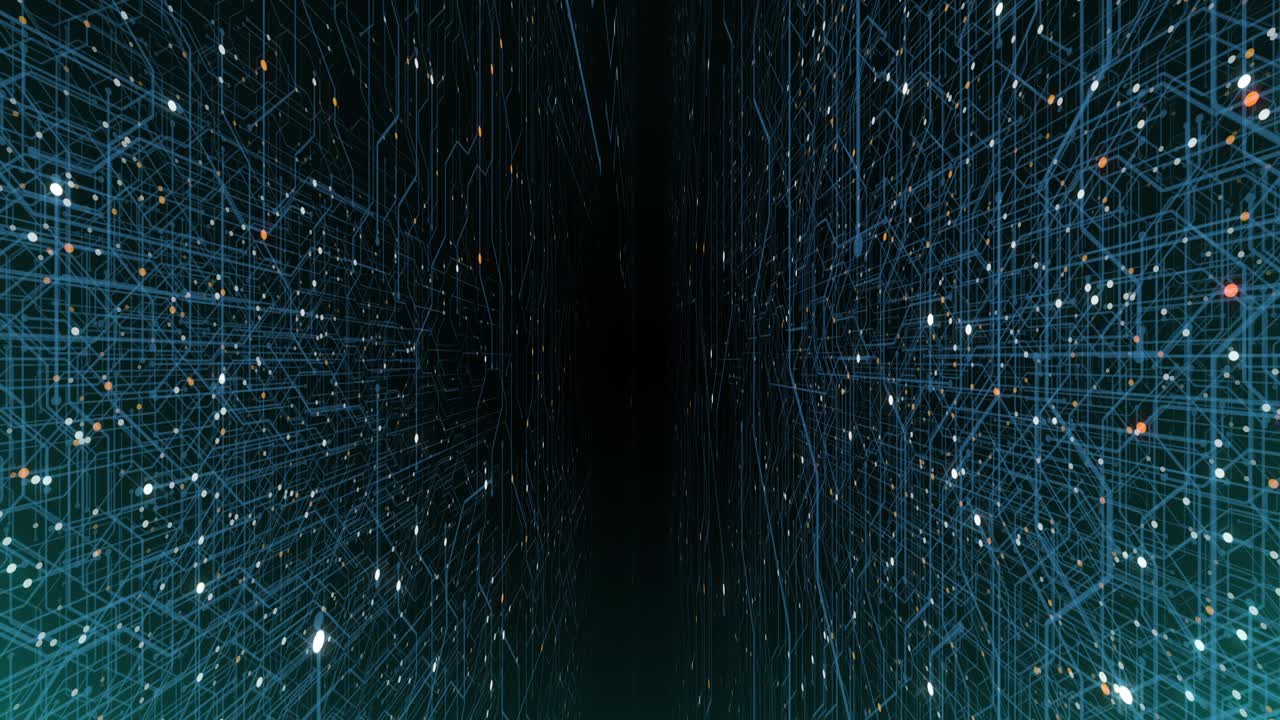 4K seamless loop of printed circuit board (PCB) in motion