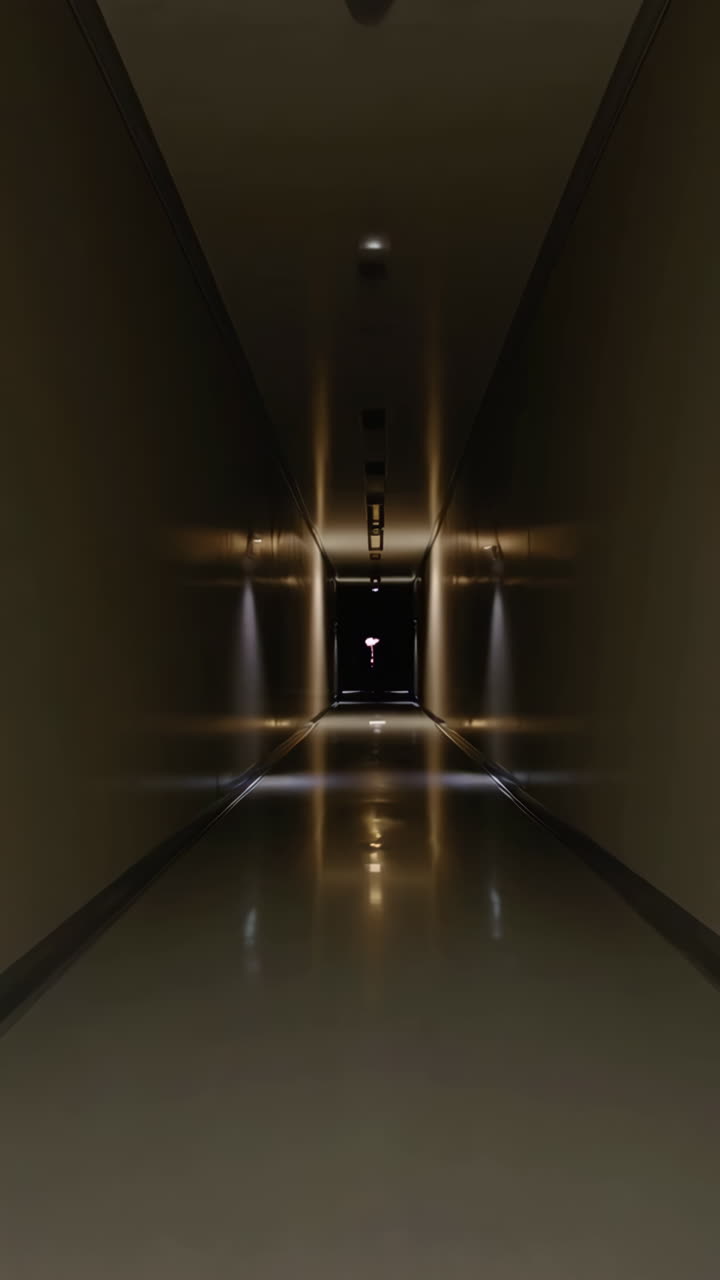 Corredor largo y vacío