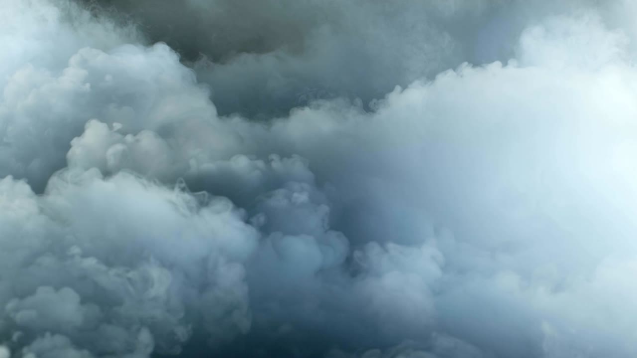 nubes de humo de hielo seco realista