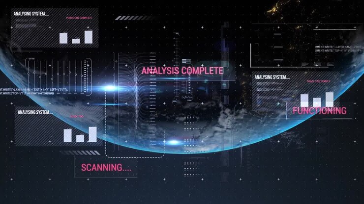 Scanning and analysis over earth.