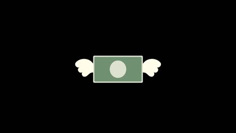 an animation of money with feathers flying in the air