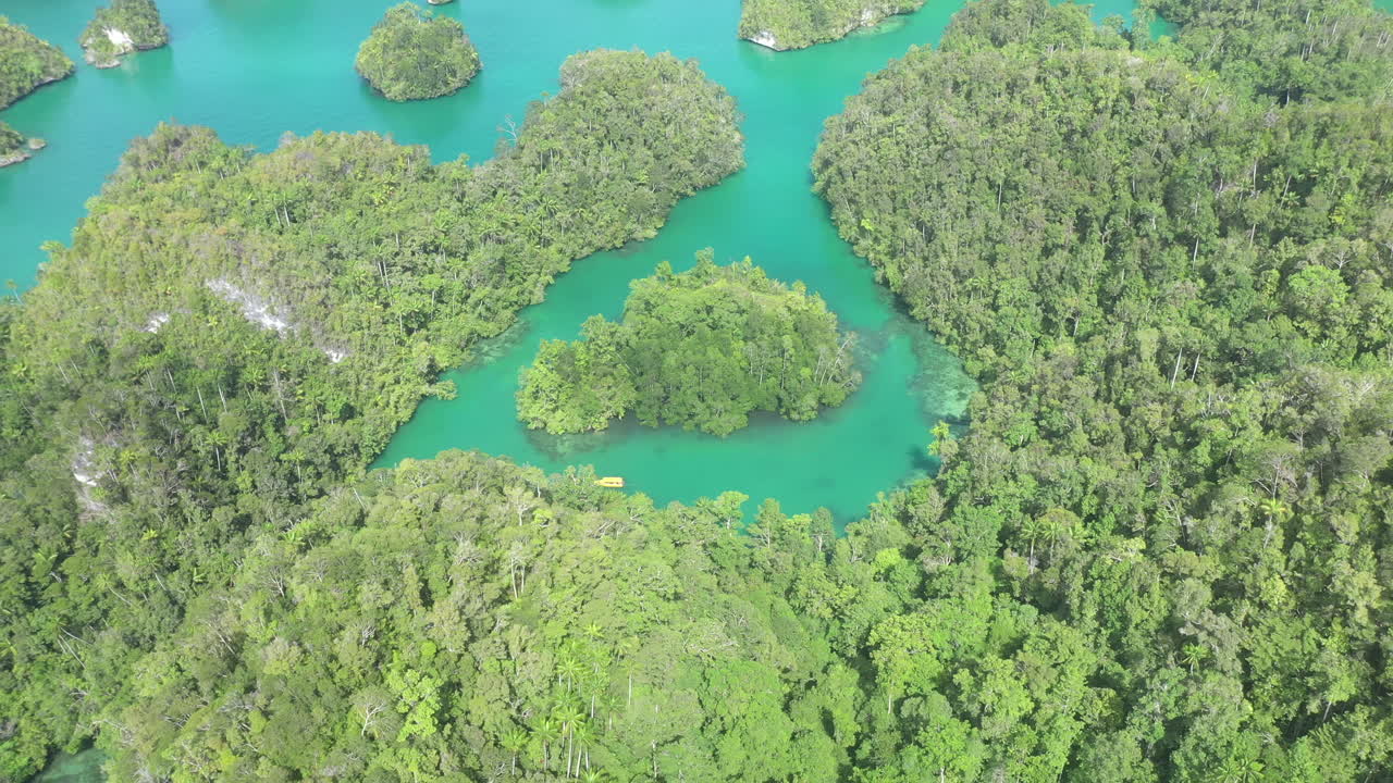 필리핀의 열대 섬 호수