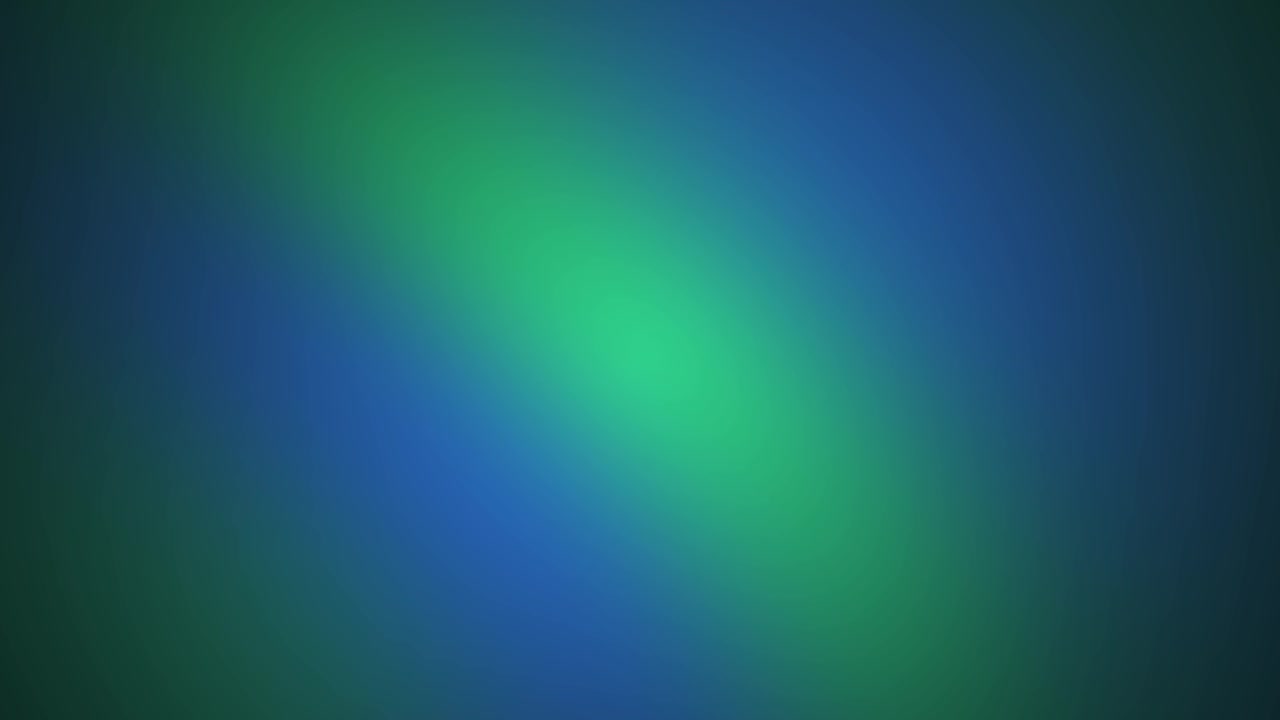 Sfondo animato astratto con luce sfumata blu e verde tenue
