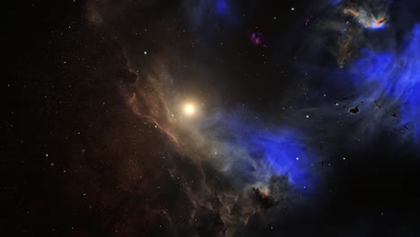 nebulosas y estrellas en el universo