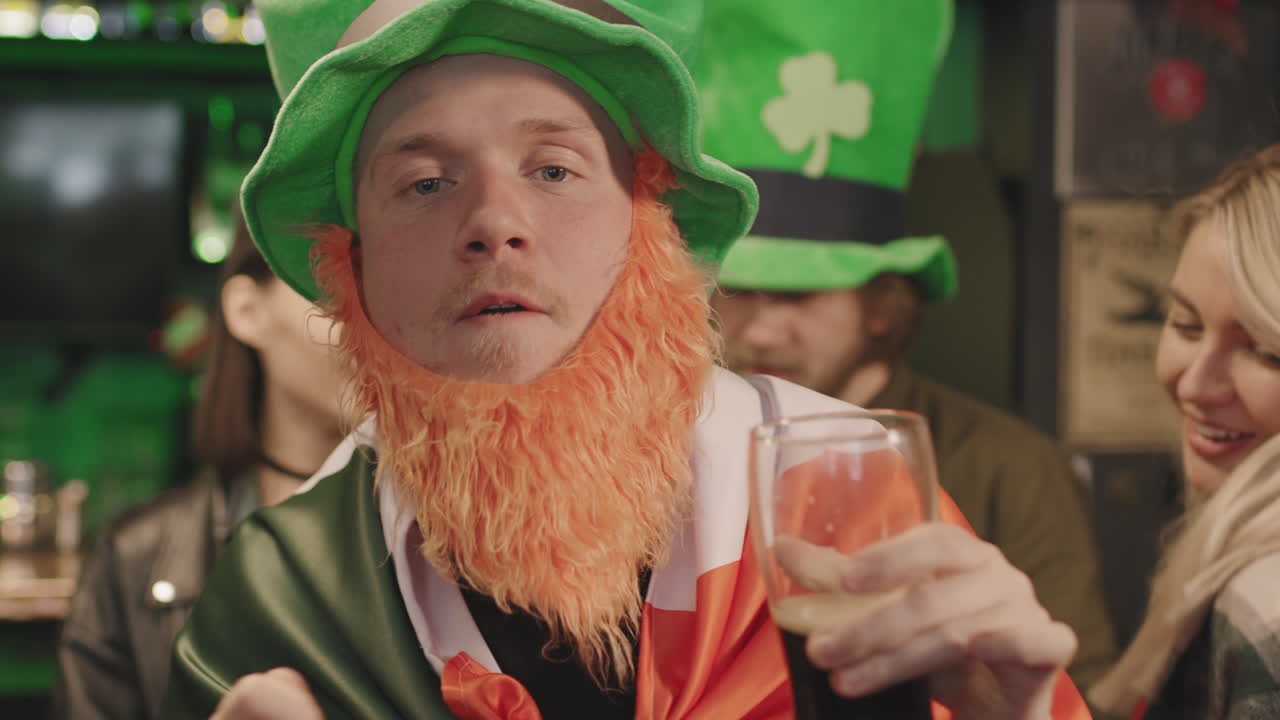 Funny Man Dancing In Pub