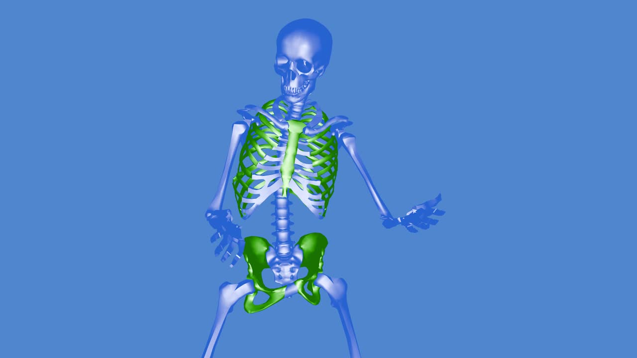 danza ociosa del esqueleto - oro verde