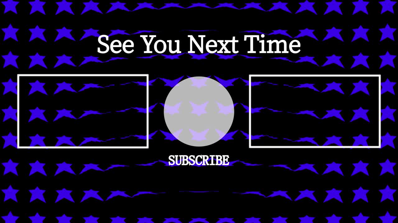 스타 웨이브 엔드 카드 엔딩 스크린 모션 그래픽