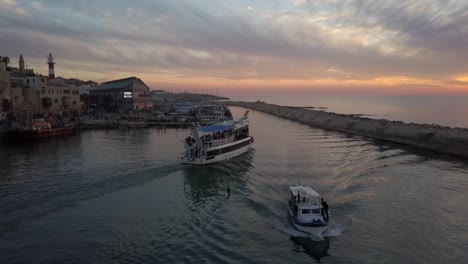 jaffa port sunset