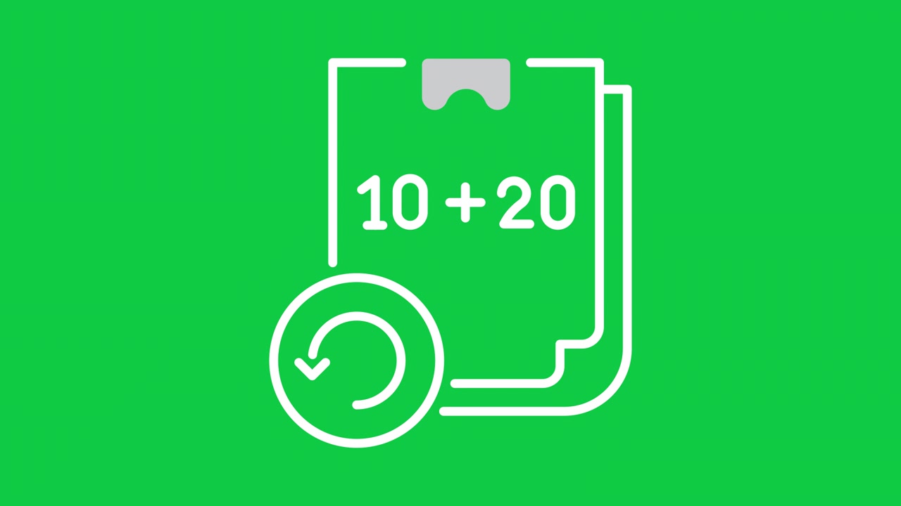 Animated Document Icon with Refresh and Calculation