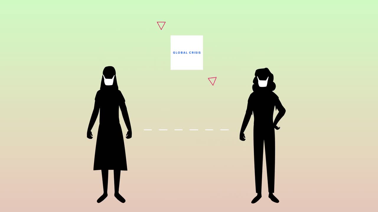 마스크를 착용한 사람들이 코로나바이러스에 감염되면 사회적 거리두기와 격리 조치가 필요합니다.