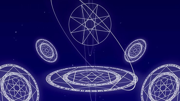 Magic circle Looping animated background. 1080p.mp4