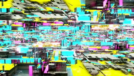 4k cyberpunk de neón de fondo amarillo