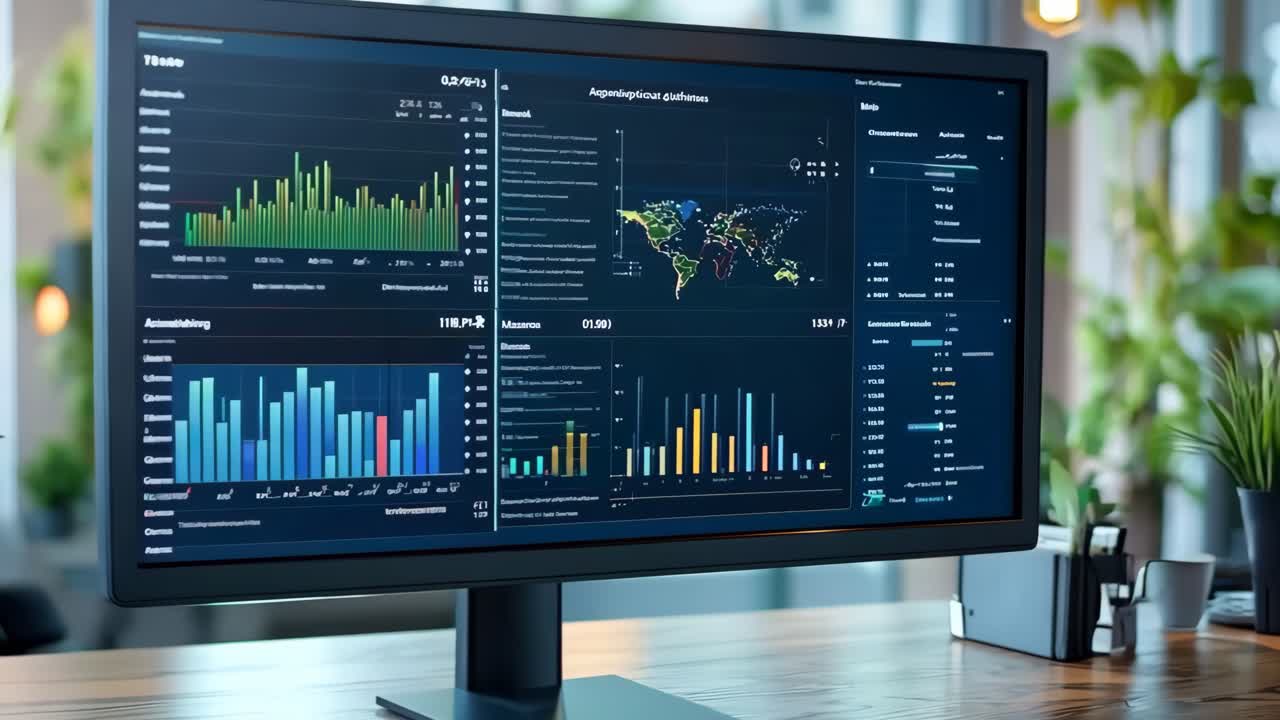 A desktop computer sitting on top of a wooden desk