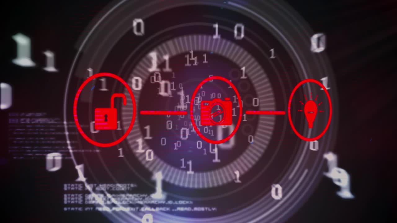 Animation af tekstscanning og databehandling over kontor