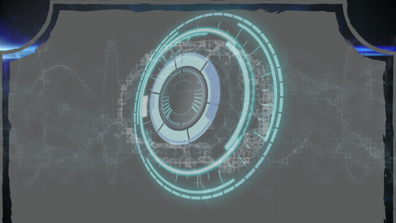 스 ⁇  스캐닝 위에서 회전하는 인간 뇌의 애니메이션