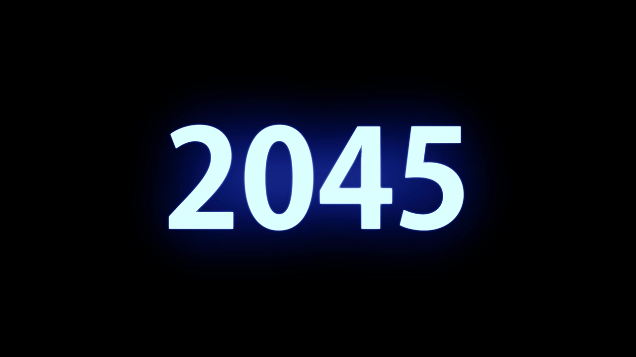 2045 animazione di testo motion graphics