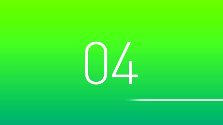 10 seconds Countdown with fancy background in gradient and bright colors. Modern countdown for video production