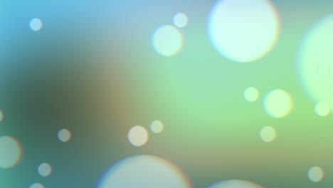 bokeh redondo que cae y partículas en gradiente de moda