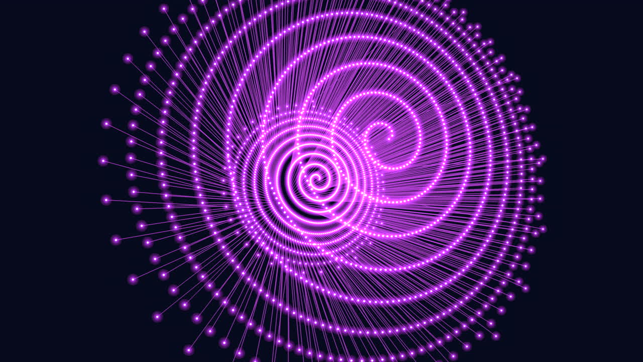 profundidad en espiral una fascinante obra maestra en 3d de líneas y puntos