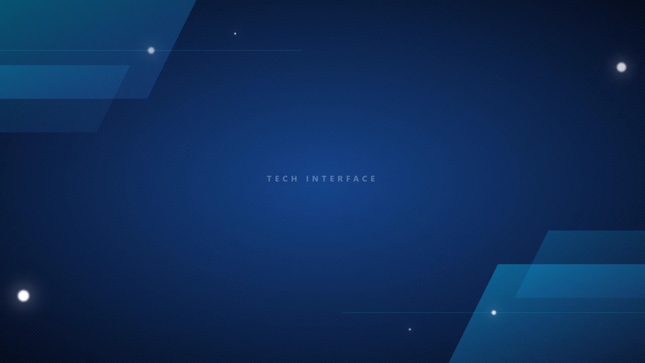 Sfondo di interfaccia tecnologica astratta con forme geometriche luminose