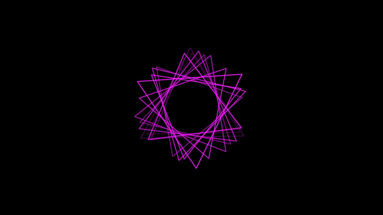 fondo negro con líneas triangulares móviles