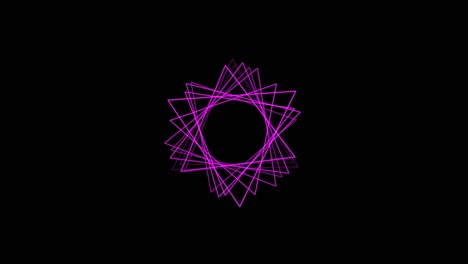fondo negro con líneas triangulares móviles