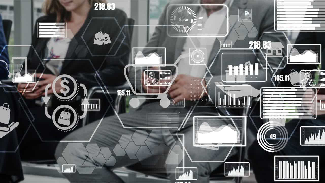 Achats en ligne et technologie de l'argent Internet conceptuel
